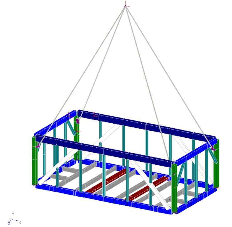 Offshore container and portable equipment unit